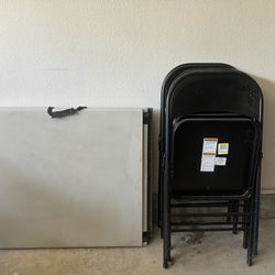 Folding Table And Chairs