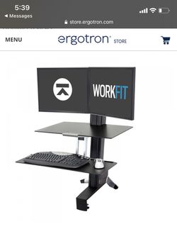 Ergotron ergonomic sit stand desk