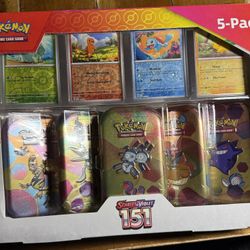 Scarlet & violet 5-pack Unopened Pokémon Cards