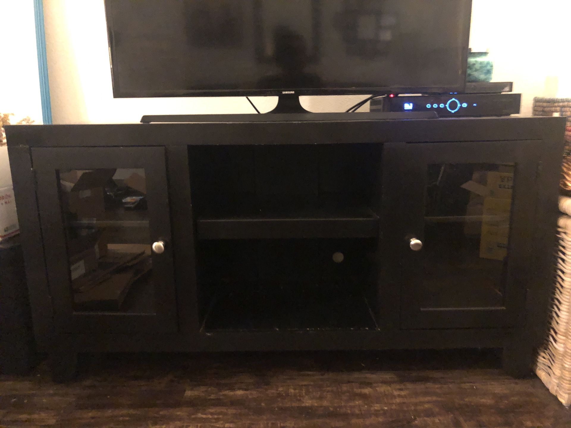 Black Entertainment Center/Storage Console/TV Stand