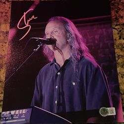 BAS COA STEVE WALSH “KANSAS” BAND SIGNED 8x10 PHOTO
