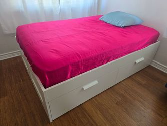 Full size ikea bed frame and mattress