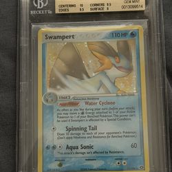 2005 EX EMERALD #11 SWAMPERT HOLO R BGS 9.5