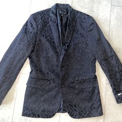 Mens INC cheetah  print Blazer