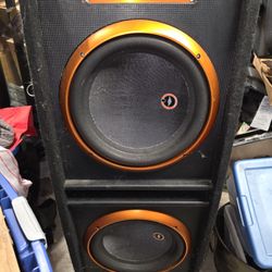 Cadence FXB12.2A 1200W Dual 12" FXB Series Amplified Subwoofer Enclosure
