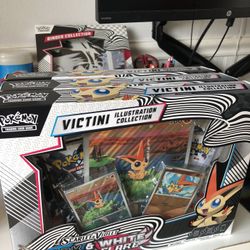 Black Bolt & White Flare Victini IC Pokémon Cards