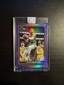 2021 Panini One and One Jaylen Brown Purple