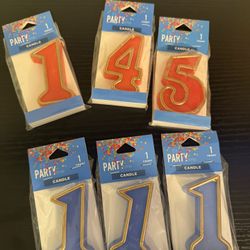 Candle 🕯️ Numbers Cake Topper
