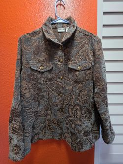 Original Chico's Women Jacket Multi-color quilted