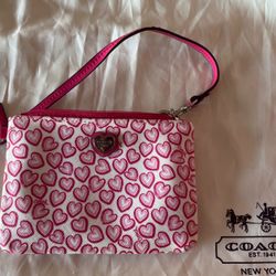 COACH wristlet Valentines