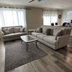 Living Room Set - 2 Couches + 2 Tables