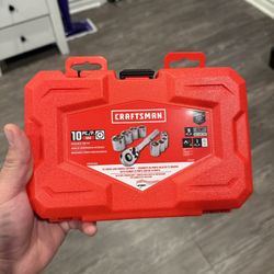 CRAFTSMAN 10-Piece Mechanics Tool Set (3/8" Drive, SAE)