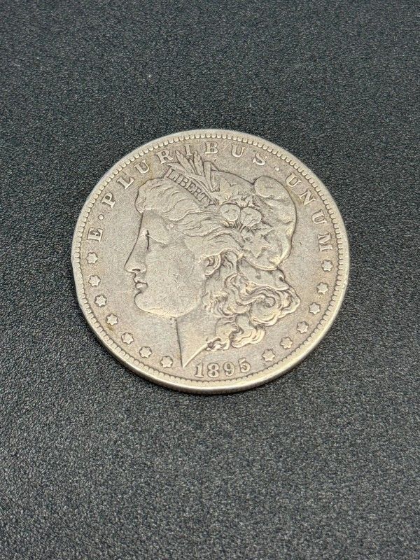 1895-O Morgan Silver Dollar Very Good VG / Fine F Details KEY DATE