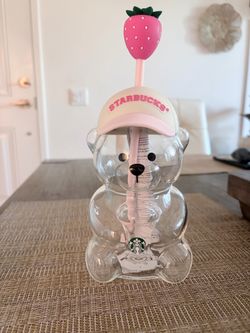 Starbucks glass Bearista bear