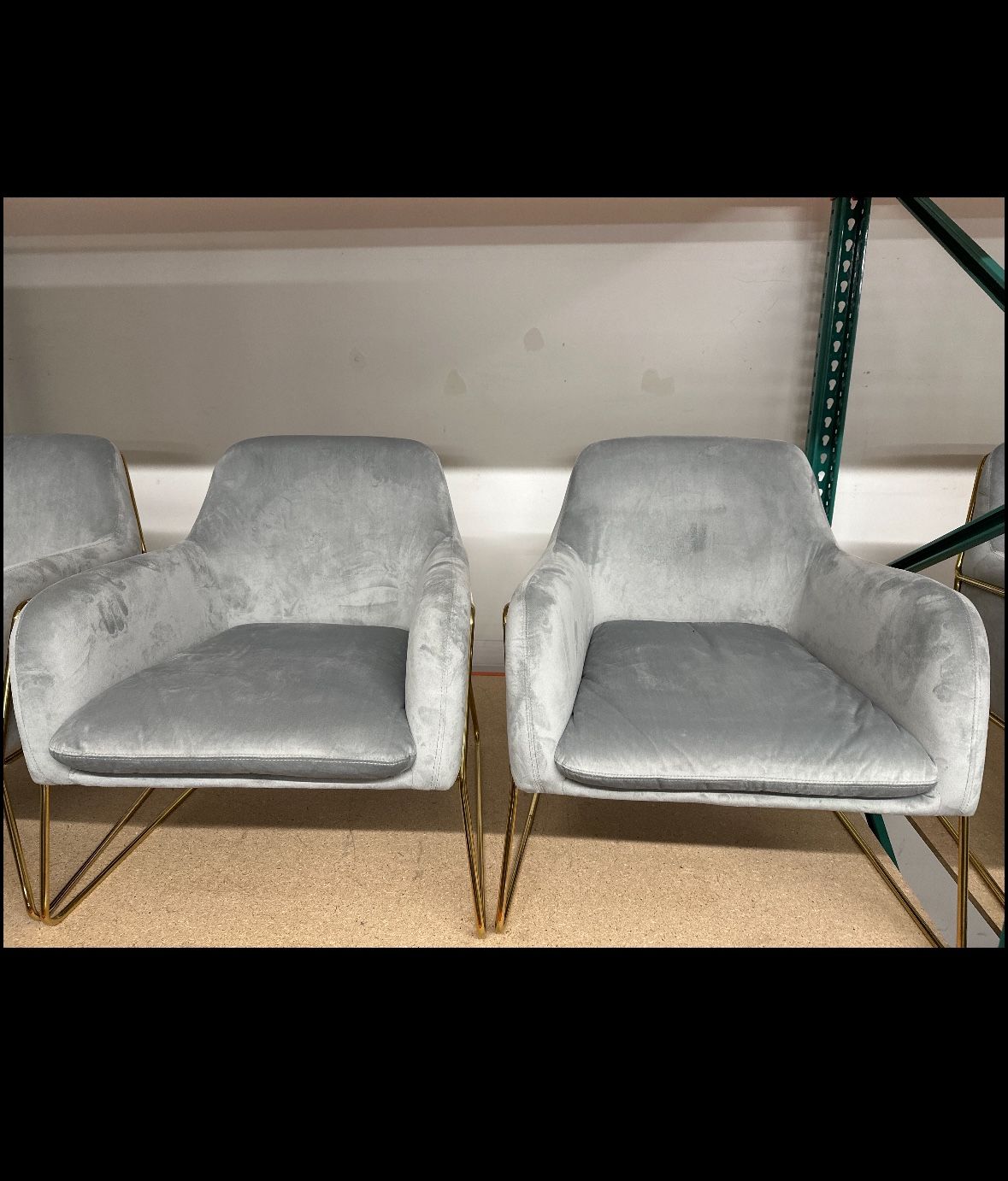 Two Velvet Accent Chairs - Like New!!