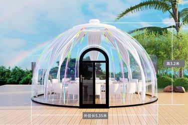 🇺🇸 4.2M LUXURY TRANSPARENT DOME – FACTORY DIRECT 🌌  🏭 Factory Production • Direct Sale • Better Price 🏠 4.2M / 13.8 FT Diameter 🔎 High-Strength 