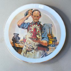 Set 11 Items Norman Rockwell Collector’s Design -1 Book-5 Plates-5 Bella