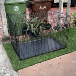 Large Pets 42-Inch iCrate Folding Dog Crate $59