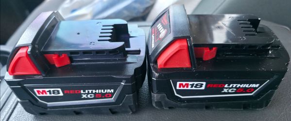 Milwaukee M18 RedLithium XC 5.0 Battery Pack (2)