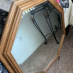 Oak Rimmed Mirror