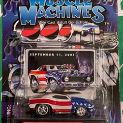 2001 Muscle Machines 9/11 Patriotic '69 Camaro Race Version w/o Blower -1:64-