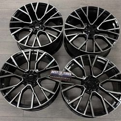 22 inch BMW X3 X4 X5 X6 Staggered 22x9.5/10.5 5x120 ET 35 CB 74.1 New (4)