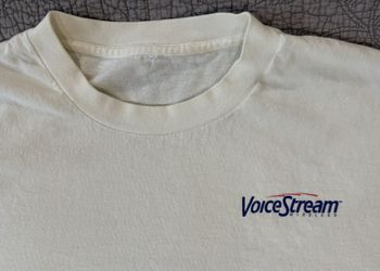 Rare 1990’s Vintage Voicestream Promo T-shirt - 100% Cotton, Size L, Made In USA