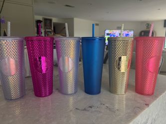 Starbucks studded collector cups