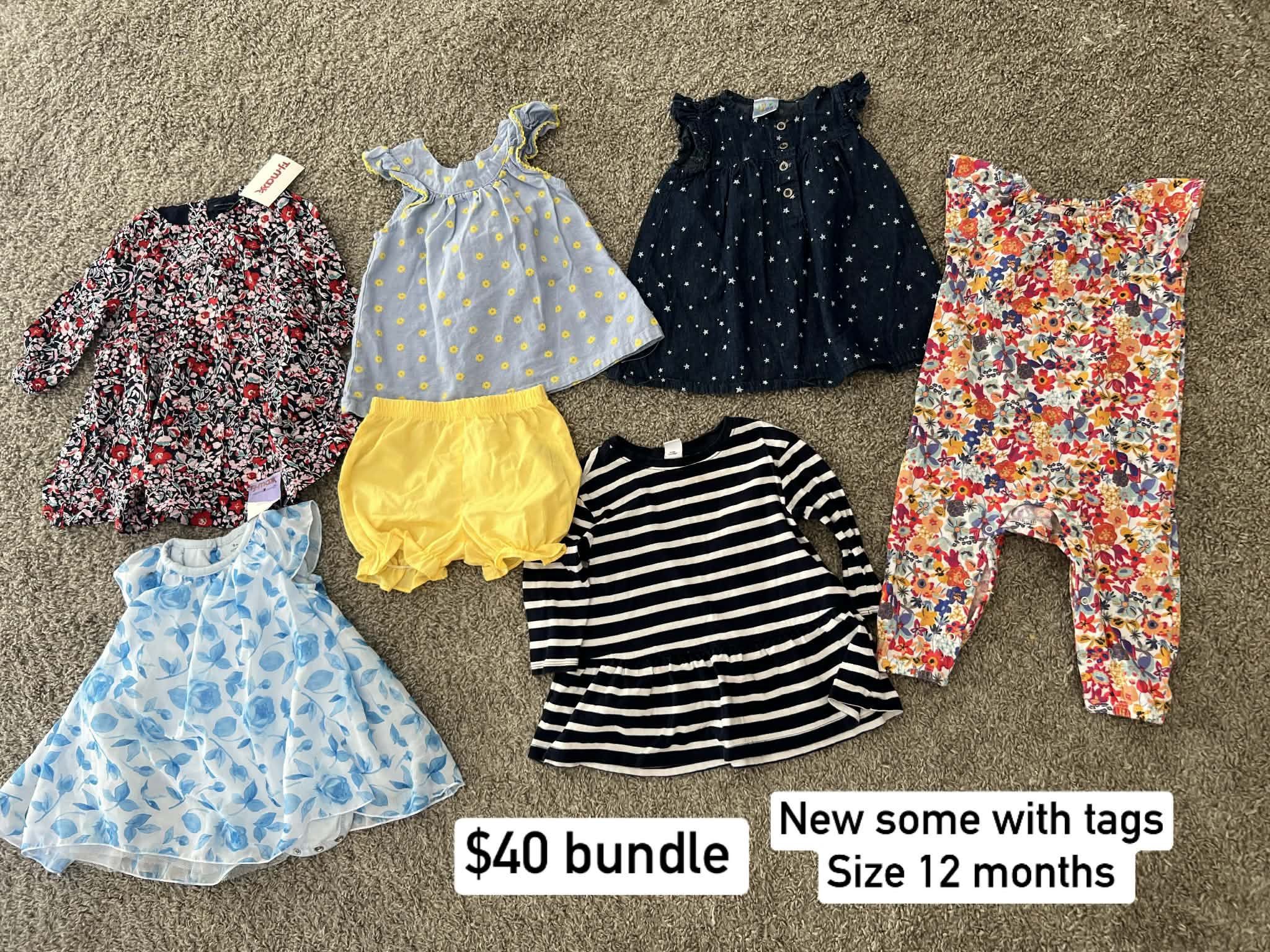 Baby Girl Bundle Size 12months $40