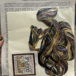Antique Couple Cross Stitch Kit