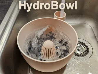 HydroBowl Fruit Vegetable Washer 3D Printed Kitchen Gadget