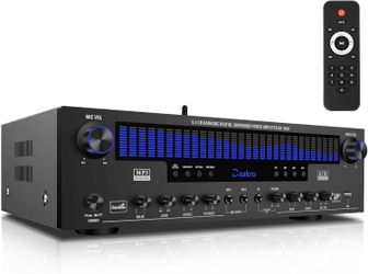 Stereo Receivers Home Audio Amplifier w/DSP Display,300W Rated Power #1997KR5