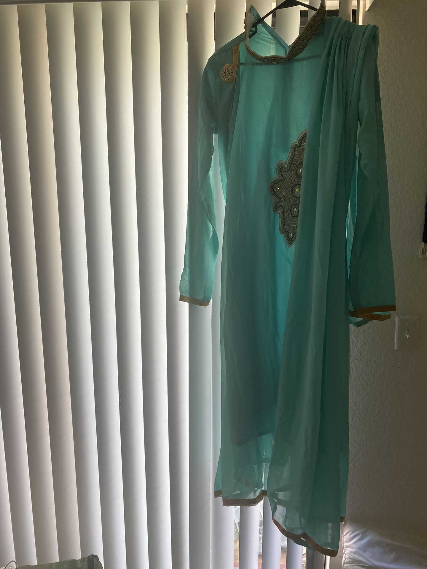 Pakistani Long Dress Blue 