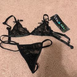 New Xs Dolls Kill Black Lace Lingerie Bra