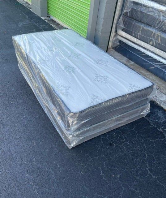 Twin Size Mattress With Box Springs Set New Mattress Colchones Individuales