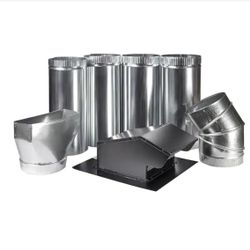 7 in. Appliance Vent Kit - Roof=466