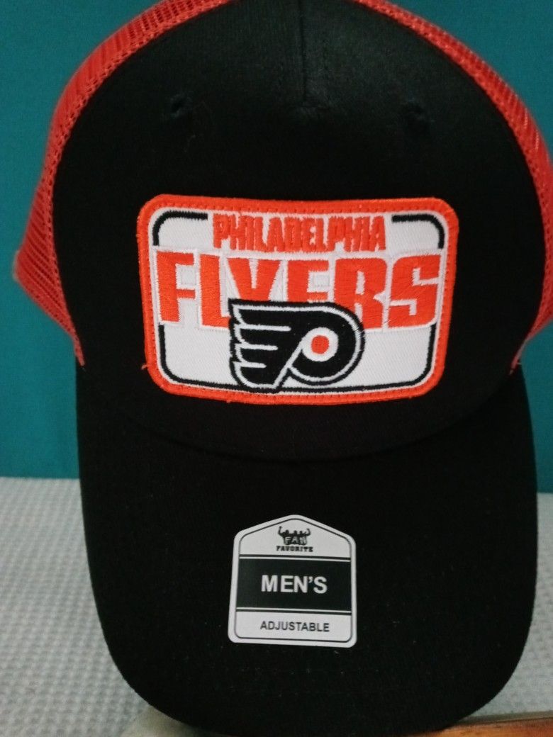 Philadelphia Flyers Hat NHL. Trucker Orange Mesh Snapback. Retro truckers style