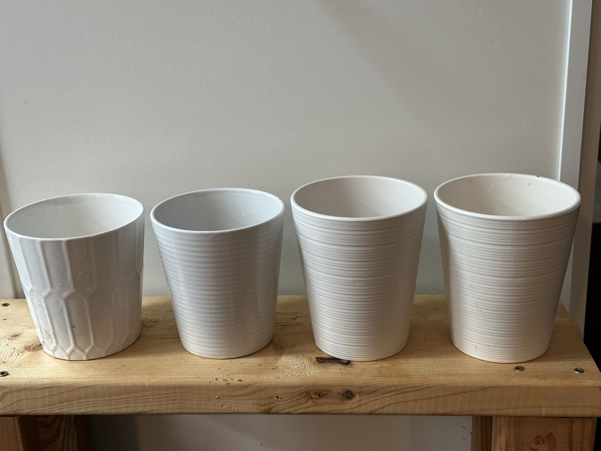 White Ceramic Pots