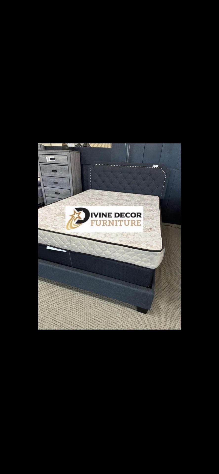 New Queen + Mattress Set