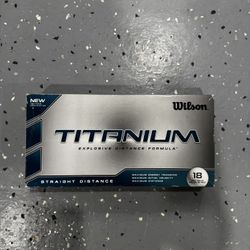 Wilson Titanium 18 Count Golf Balls