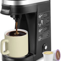 Single Serve Coffee Maker Brewer for Single Cup Capsule with 12 Ounce Reservoir,Black