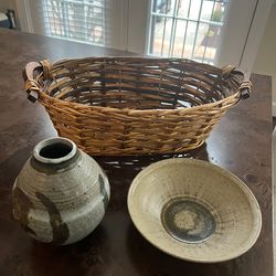 Basket And Ceramics