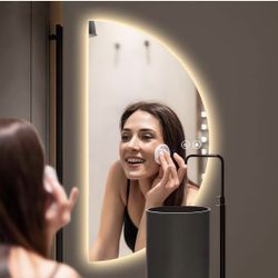 YUDACHU 36"x18" Half Moon Smart LED Mirror - New In Box