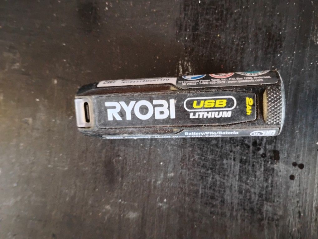 Ryobi USB Charged Lithium 2Ah Battery