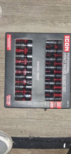 ICON 14-Piece 1/2" Drive SAE Impact Swivel Socket Set
