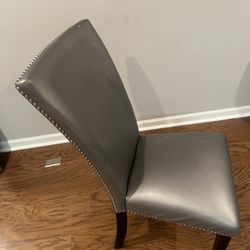 Silver Colored Chair 
