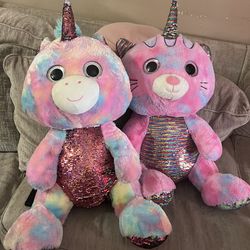 Huge Colorful Unicorn Stuffed Animals