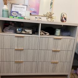 Grey wash And Gold Dresser 