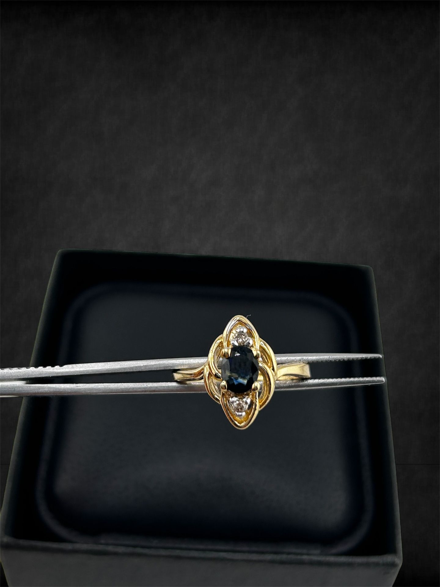 14k Yellow Gold Natural Diamond Ring