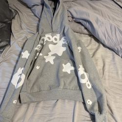 Beluga Grey Sp5der Hoodie 